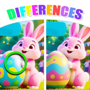 Find The Differences: Easter Egg Hunt